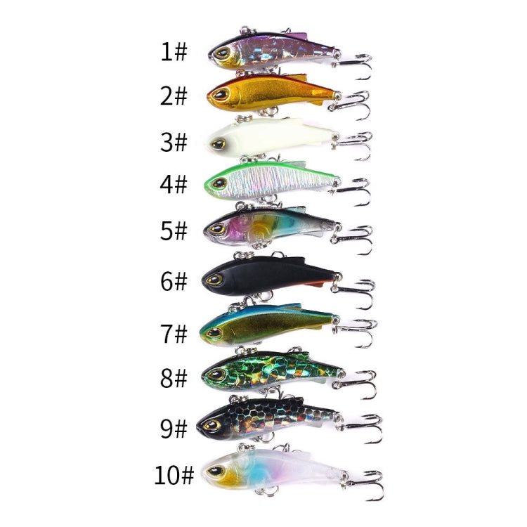 HENGJIA 4cm 4g Submerged Trembler Swimming VIB Luya Fish Bait Microbe Warbler Fake Bait