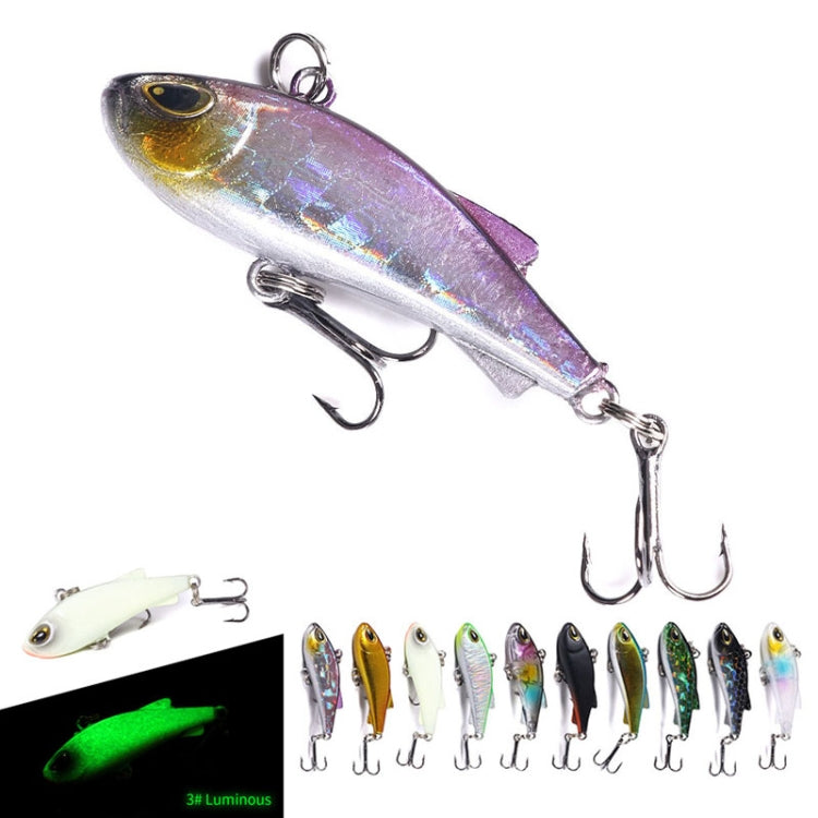 HENGJIA 4cm 4g Submerged Trembler Swimming VIB Luya Fish Bait Microbe Warbler Fake Bait