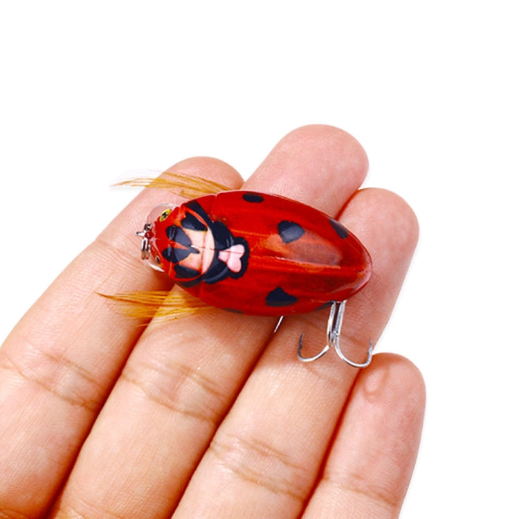 HENGJIA Insect Floating Water Bionic Bait Beetle Water Surface Bass Tap Fake Bait, 1, 2, 3, 4, 5, 6, 7, 8, 8 Colors Bagged, 8 Colors Boxed