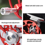 Ice Fishing Raft Reel Fly Reel With Base All Metal Hollow Fishing Tackle, 50mm Red, 50mm Gold, 65mm Red, 65mm Purple, 65mm Gold