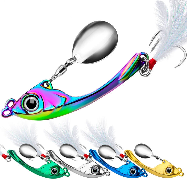 PROBEROS DW570 Fishing Lures Spinning Sequins Long Casting Tremor Swimming VIB Micro Tremor Zinc Alloy Bait, 9g, 13g, 17g