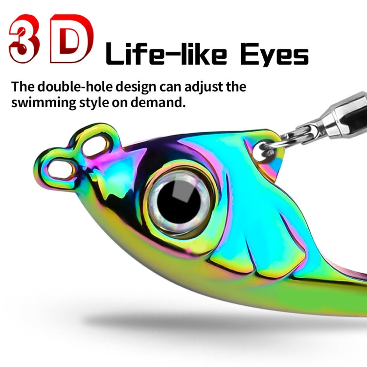 PROBEROS DW570 Fishing Lures Spinning Sequins Long Casting Tremor Swimming VIB Micro Tremor Zinc Alloy Bait, 9g, 13g, 17g