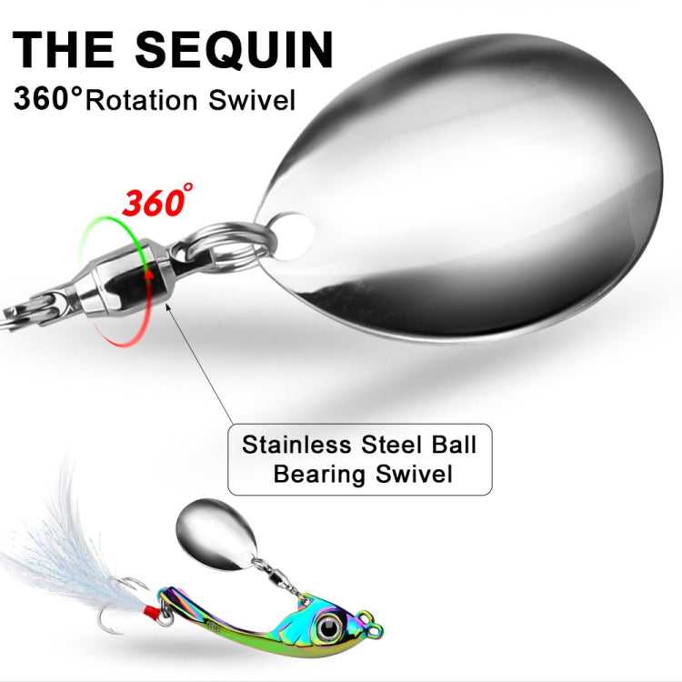 PROBEROS DW570 Fishing Lures Spinning Sequins Long Casting Tremor Swimming VIB Micro Tremor Zinc Alloy Bait, 9g, 13g, 17g