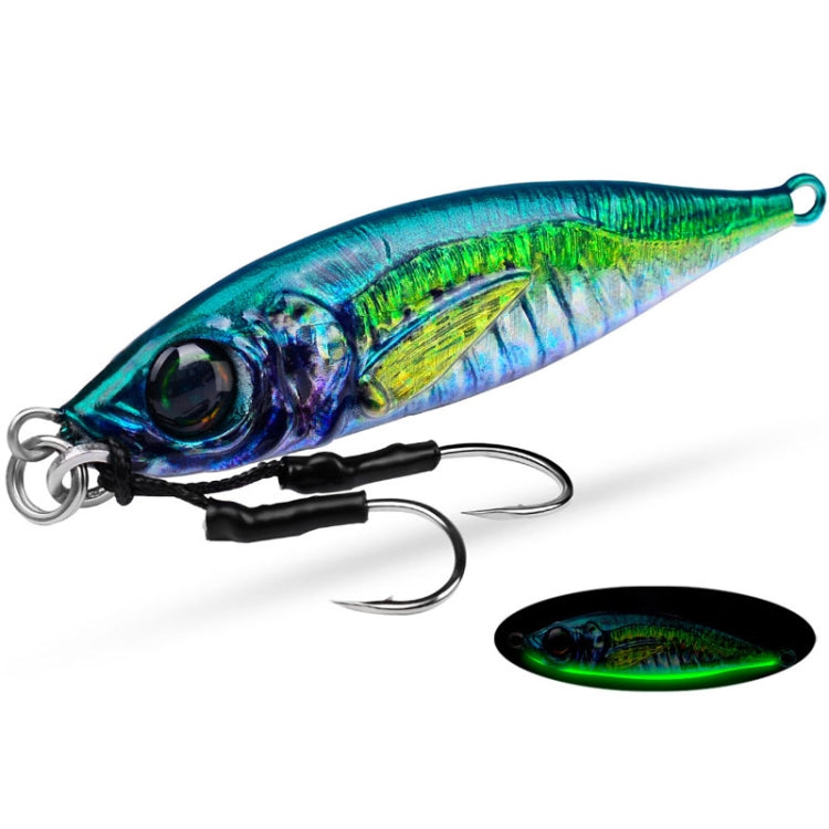 PROBEROS LF137 3D Spray Painted Bionic Lure Warp Bass Leader Fish Long Casting Freshwater Sea Luminous Fishing Bait, 28g, 40g, 60g, 100g, 120g, 180g, 80g, 150g, 200g