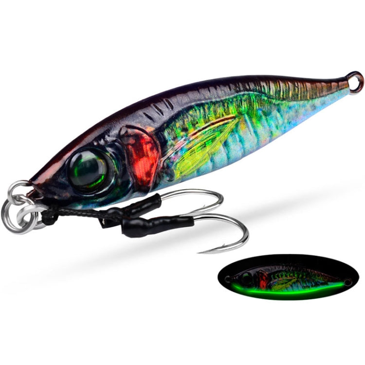 PROBEROS LF137 3D Spray Painted Bionic Lure Warp Bass Leader Fish Long Casting Freshwater Sea Luminous Fishing Bait, 28g, 40g, 60g, 100g, 120g, 180g, 80g, 150g, 200g