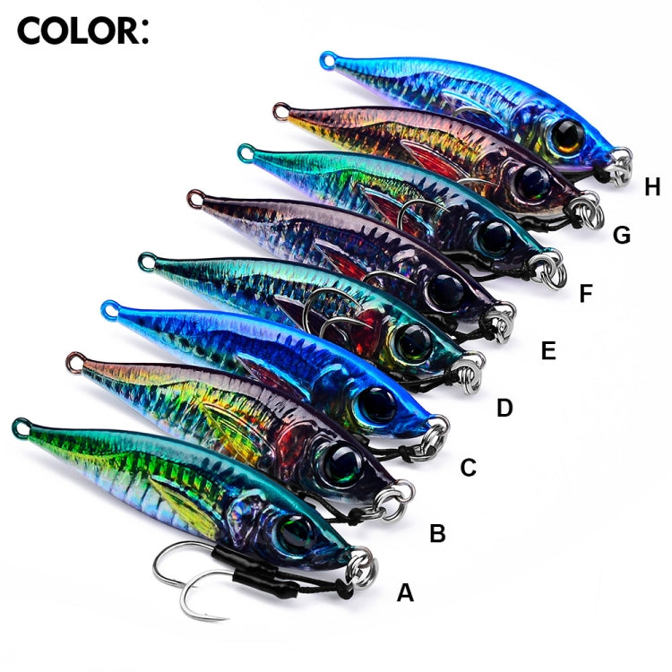 PROBEROS LF137 3D Spray Painted Bionic Lure Warp Bass Leader Fish Long Casting Freshwater Sea Luminous Fishing Bait, 28g, 40g, 60g, 100g, 120g, 180g, 80g, 150g, 200g