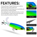 PROBEROS DW601 360 Degree Rotating Propeller Lures Topwater Tethered Tractor Floating Fake Fish Bait, 10.5cm/13.5g, 11.5cm/16.5g, 14.5cm/32.5g