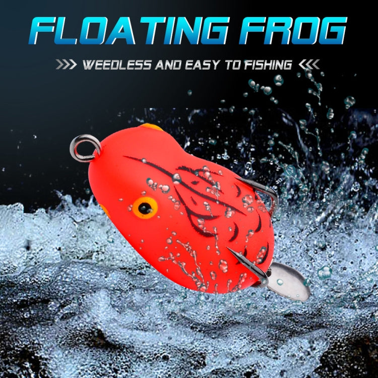 PROBEROS FR039 Mini Thunderfrog Lure Simulation Soft Bait Blackfish Fishing Lure, 7g/4.5cm