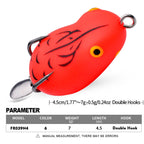 PROBEROS FR039 Mini Thunderfrog Lure Simulation Soft Bait Blackfish Fishing Lure, 7g/4.5cm
