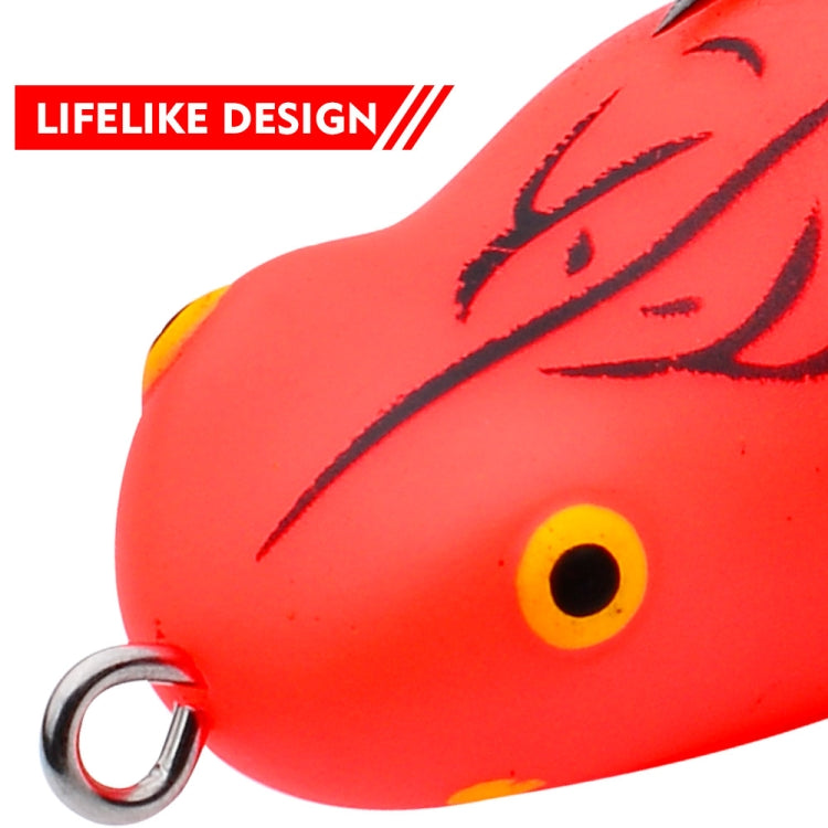 PROBEROS FR039 Mini Thunderfrog Lure Simulation Soft Bait Blackfish Fishing Lure, 7g/4.5cm