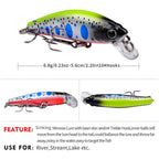 PROBEROS DW592 Sinking Minnow Lure Long Casting Fake Bait Bionic Plastic Hard Bait