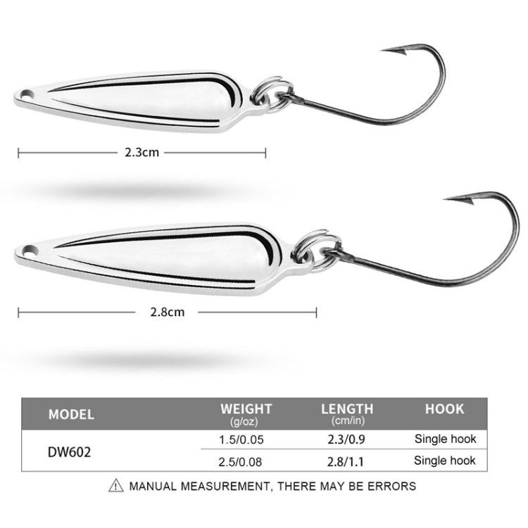 PROBEROS DW602 Long Casting Metal Sequins Lure Moth Sequins Warp Beak Fake Lure, Color A, Color B, Color C