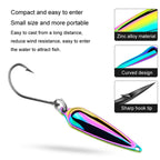 PROBEROS DW602 Long Casting Metal Sequins Lure Moth Sequins Warp Beak Fake Lure, Color A, Color B, Color C