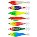 7colors /Set HENGJIA SJ051 Luminous Wooden Shrimp Dummy Bait Squid Hook Hard Bait, 9.5cm 10g