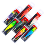 7colors /Set HENGJIA SJ051 Luminous Wooden Shrimp Dummy Bait Squid Hook Hard Bait, 9.5cm 10g