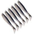 6pcs /Pack HENGJIA T-Tail Soft Dummy Bait Freshwater Fishing Lures, 10cm 5.3g