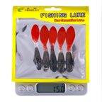 5pcs /Pack HENGJIA SO177 Dual Color Imitation Fishing Lure Freshwater Soft Dummy Bait, 7cm