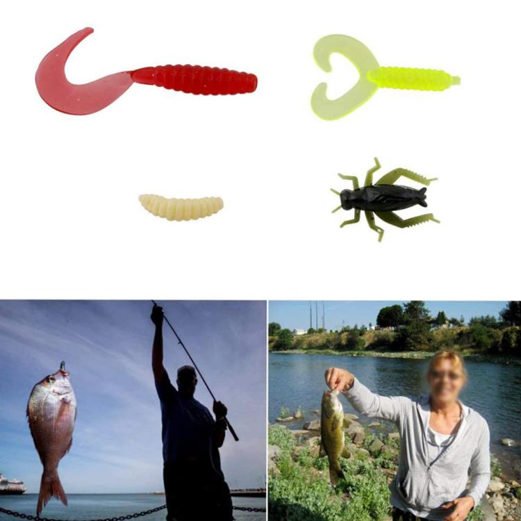 Outdoor Fishing Gear Bionic Bait Luya Sequin Bait Set, 25-in-1, 35-in-1, 46-in-1, 51-in-1, 73-in-1, 91-in-1, 102-in-1, 120-in-1