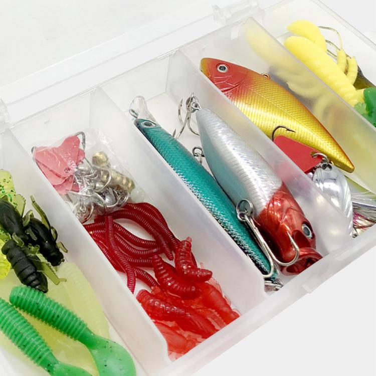 Outdoor Fishing Gear Bionic Bait Luya Sequin Bait Set, 25-in-1, 35-in-1, 46-in-1, 51-in-1, 73-in-1, 91-in-1, 102-in-1, 120-in-1