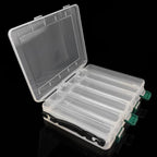 Large Capacity Double Layer Lure Storage Box Fish Hook String Hook Tool Box, 10-grids, 14-grids