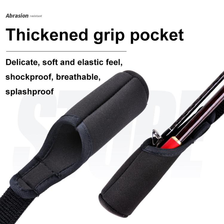 Adjustable High-elastic Fishing Rod Strap Lure Rod Strap Fishing Rod Protective Cover, 59-130cm without Straps, 59-130cm with Straps, 40-75cm without Straps