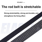 Adjustable High-elastic Fishing Rod Strap Lure Rod Strap Fishing Rod Protective Cover, 59-130cm without Straps, 59-130cm with Straps, 40-75cm without Straps