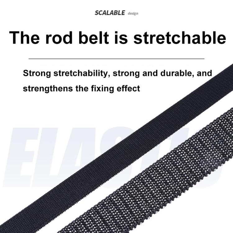 Adjustable High-elastic Fishing Rod Strap Lure Rod Strap Fishing Rod Protective Cover, 59-130cm without Straps, 59-130cm with Straps, 40-75cm without Straps