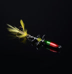 Compound Rotating Sequin Feather Three-hook Bait Bionic Metal Fake Bait