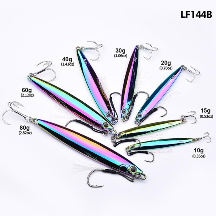 PROBEROS LF144 Zinc Alloy Lure Long-Distance Casting Fast-Draw Spanish Mackerel Mirror Bait, 10g, 15g, 20g, 30g, 40g, 60g, 80g