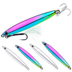 PROBEROS LF144 Zinc Alloy Lure Long-Distance Casting Fast-Draw Spanish Mackerel Mirror Bait, 10g, 15g, 20g, 30g, 40g, 60g, 80g