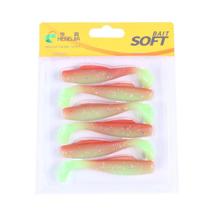 HENGJIA 6pcs / Box Outdoor Fishing Floating Soft Bait 8cm-5g Bionic False Lure, 1#, 2#, 3#, 4#, 5#, 6#