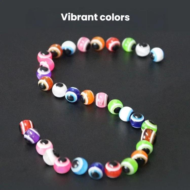 250pcs Fishing Eye Bead Fishing Bait Fish Clip Accessories, 6mm, 8mm, 10mm, 12mm
