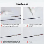 50pcs Fishing Rod Tip Loop Connector Rotating Rod Tip, 0.8mm, 0.9mm, 1.0mm, 1.1mm, 1.2mm, 1.3mm, 1.4mm, 1.5mm, 1.6mm, 1.7mm, 1.8mm, 2.0mm, 2.2mm