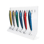10-Hole Acrylic Fishing Lure Display Stand Lure Accessories Organizer, YX220