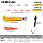 Octopus Squid Soft Lures Daisy Chain with Lead Head Trolling Lures Fishing Rig Offshore Saltwater Fishing Skirt Baits, PROBEROS  6inch, PROBEROS  9inch