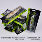 PROBEROS 8 Segment S-Swimming Hard Bait Multi-Jointed Swimbait Fishing Lures with 3D Eyes, Inner Rattle Ball, 13cm/29.4g, 16.7cm/56.7g