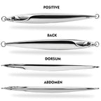 PROBEROS  LF168 Saltwater Fishing Metal Jigging Lure Blank Body Vertical Sinking Bait Shining Mirror Finish Mackerel Jigs, 180g, 200g, 230g, 250g, 300g