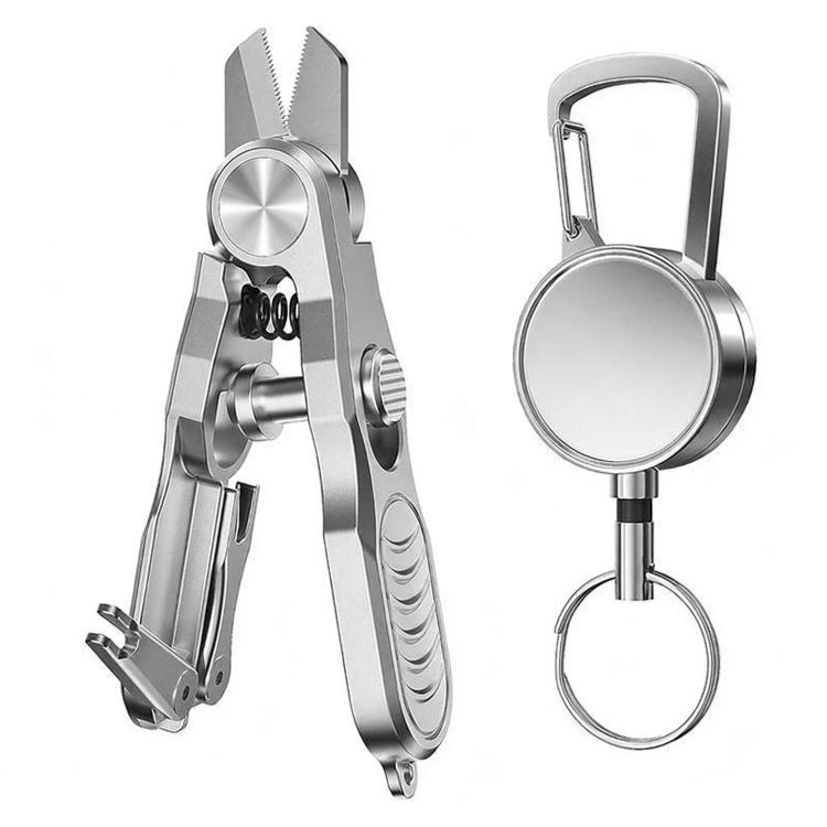 3 In 1 Fishing Line Cutter Knot Hook Tying Tool, Fishing Scissors, Fishing Scissors+Retractable Clip