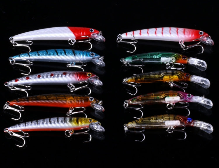 HENGJIA Set056 56 PCS Sequin Set Metal Sequins False Bait Fresh Sea Bass Fishing Bait Set, Length: 3 to 10cm, Boxed, Boxed