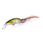 HENGJIA JIZ002 10cm/16.6g 8 PCS Big Octopus Squid Shaped Hard Baits Long Shot Fishing Lures Tackle Baits Fit Sea Fishing and Freshwater Fishing,Bagged, 8 PCS