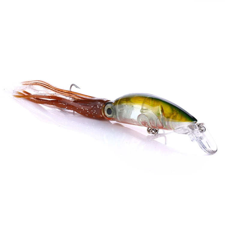 HENGJIA JIZ002 10cm/16.6g 8 PCS Big Octopus Squid Shaped Hard Baits Long Shot Fishing Lures Tackle Baits Fit Sea Fishing and Freshwater Fishing,Bagged, 8 PCS