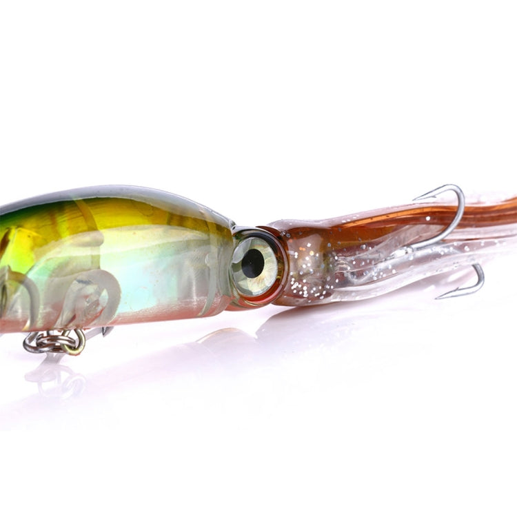 HENGJIA JIZ002 10cm/16.6g 8 PCS Big Octopus Squid Shaped Hard Baits Long Shot Fishing Lures Tackle Baits Fit Sea Fishing and Freshwater Fishing,Bagged, 8 PCS