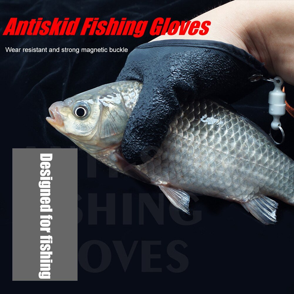 Anti Slip Fishing Gloves Puncture Resistant Latex