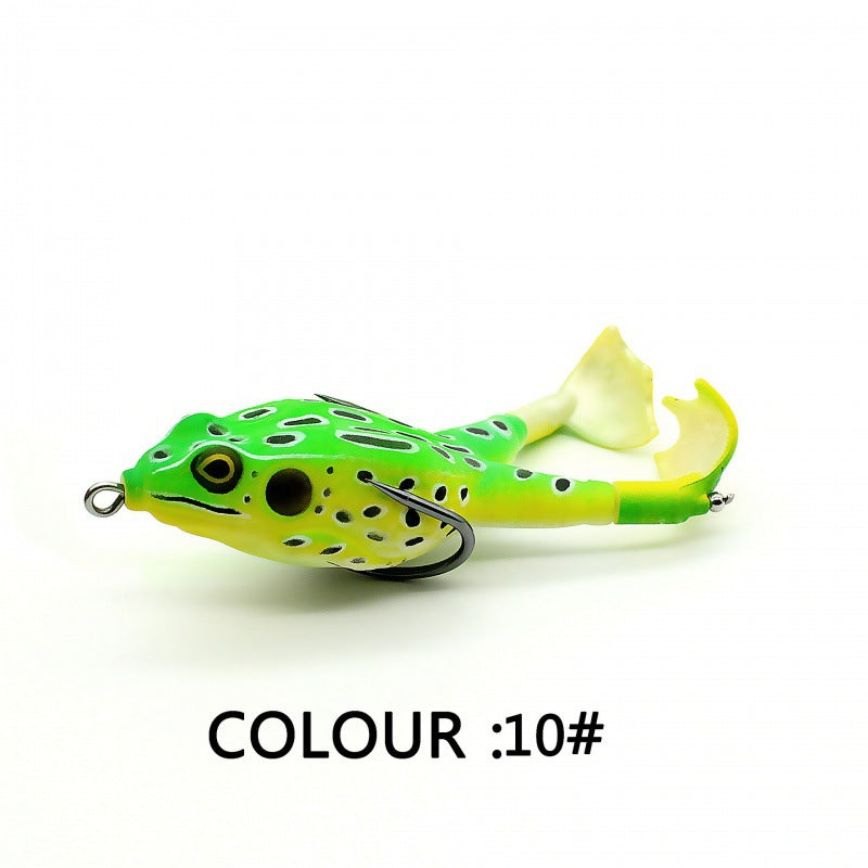 Topwater Fishing Lure Double Propeller Frog Soft