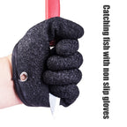 Anti Slip Fishing Gloves Puncture Resistant Latex