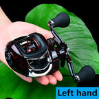 Baitcasting Reel 18+1BB High Speed Dual Braking System – 20LB Max Drag, Stainless Steel, Ergonomic Grip, Left & Right Hand, Saltwater & Freshwater Bass Carp Fishing Reel