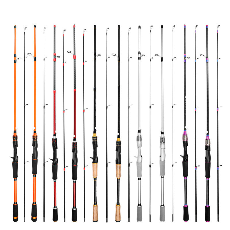 ML Power 2‑Piece Fiberglass Lure Fishing Rod, Spinning & Casting Rod for Bass Freshwater & Inshore Saltwater Fishing